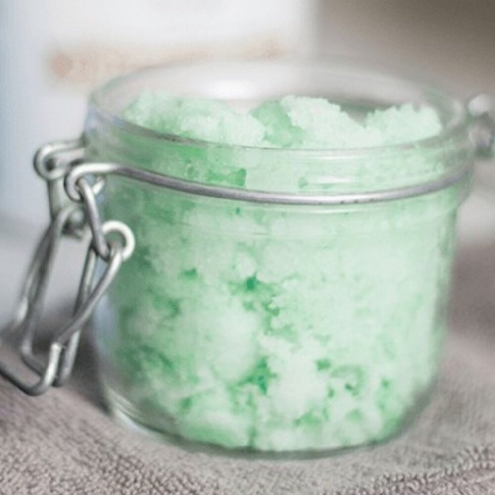 Homemade Mint Sugar Scrub